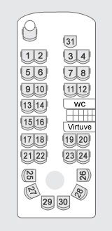 Coach with 25, 30, 31, 33 seats