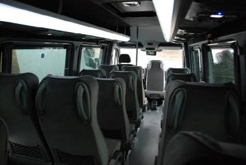 Minicoaches with 9, 15, 17, 20 seats