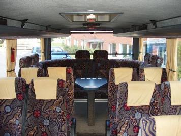 Coach with 25, 30, 31, 33 seats
bus with table, sofa, divan, couch, chesterfield